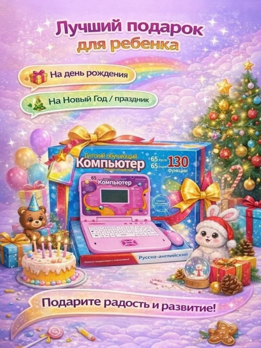 Pushti rangli bolalar ta’lim kompyuteri