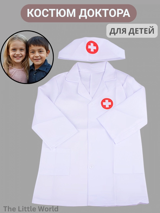 Детская одежда и костюмы врача, доктора для мальчиков и девочек - 