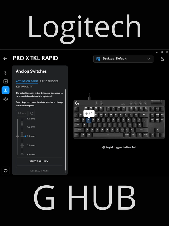 Logitech G PRO X TKL RAPID  магнитная игровая клавиатура Hall Effect Rapid Trigger RGB