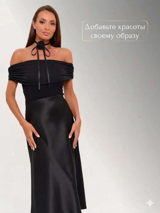 3 tasi 1 tada gulli choker, atirgul lentasi, ko'p funksiyali qo'l va soch taqinchoqlari
