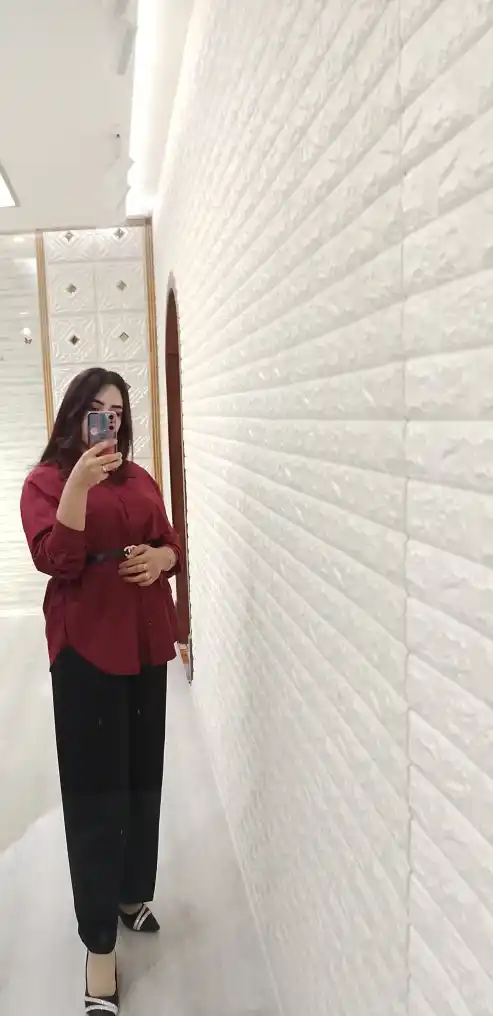 Ayollar uchun baland belimli keng klassik shimlar, kuz fasli uchun