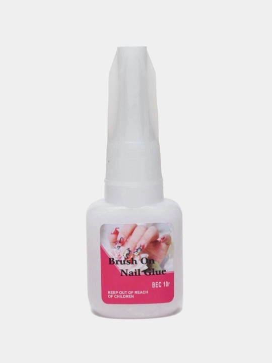Brush On Nail Glue 10г – Клей для Накладных Ногтей с Кисточкой - 