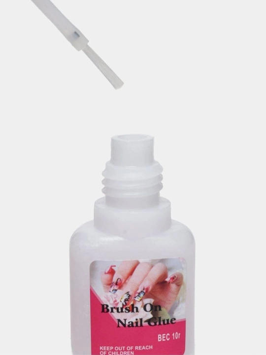 Brush On Nail Glue 10г – Клей для Накладных Ногтей с Кисточкой