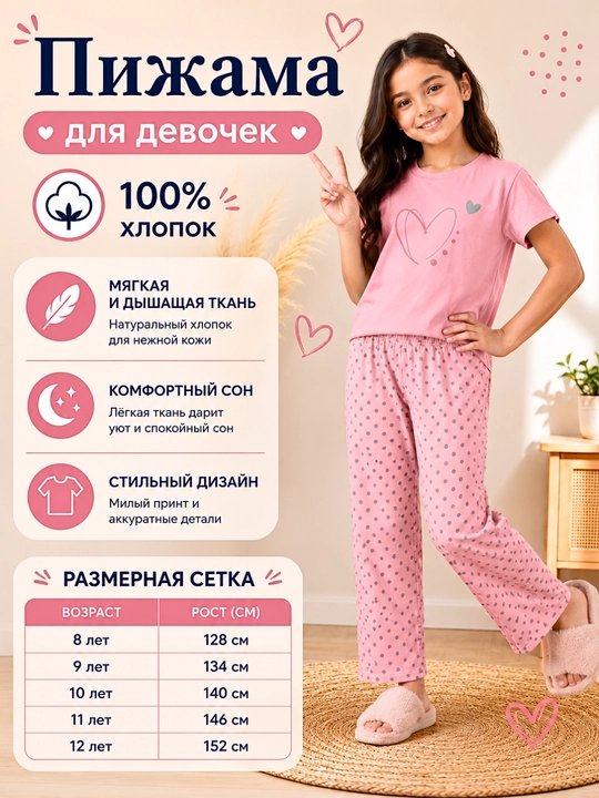 Qizlar uchun pijama - 