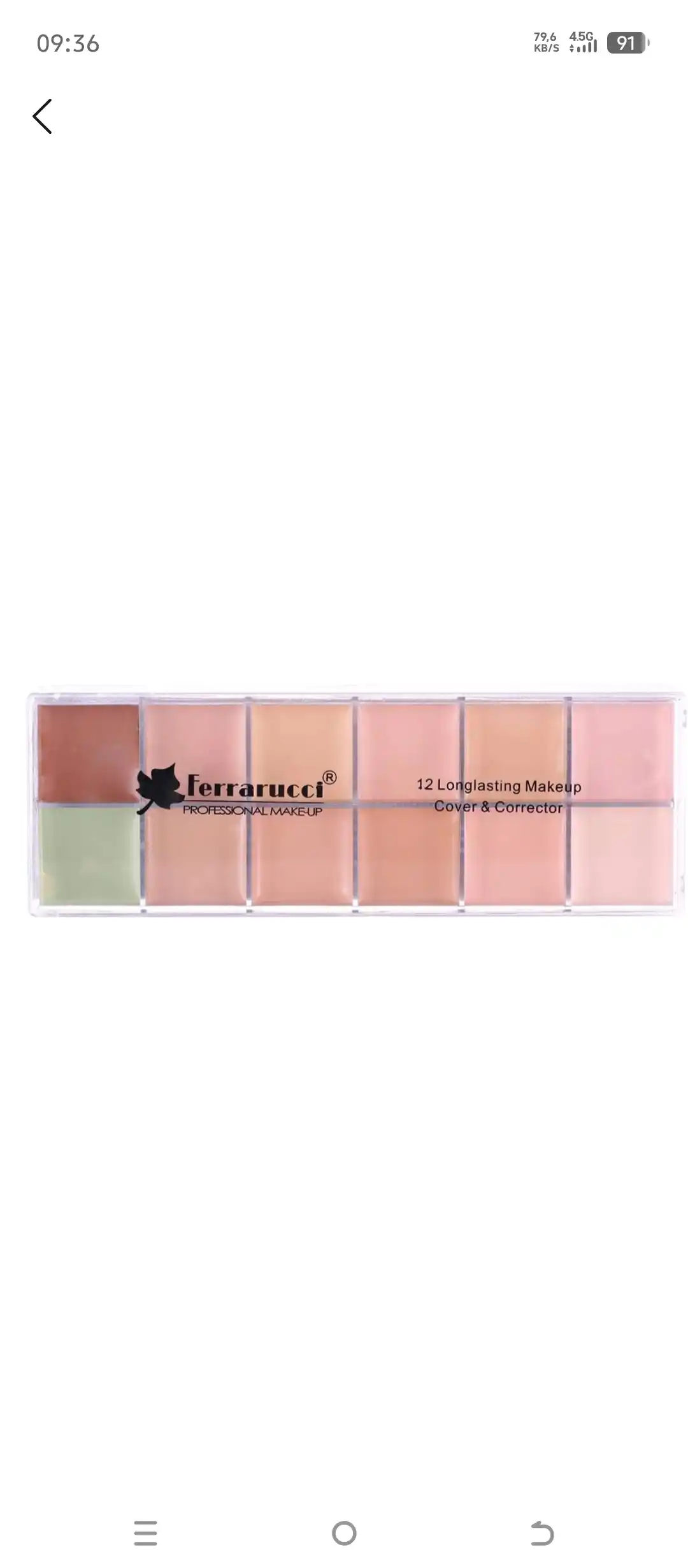 Палитра консилеров и корректоров Ferrarucci Professional Make-Up 12 Longlasting& Corrector