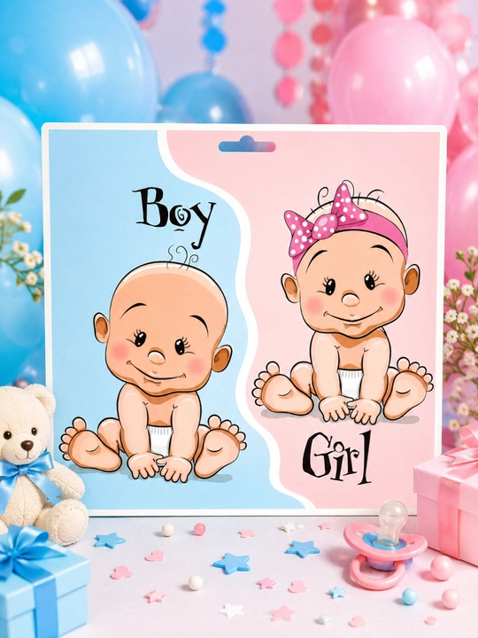 Gender Reveal Balloon 36 konfeti bilan o'g'il yoki qiz - 