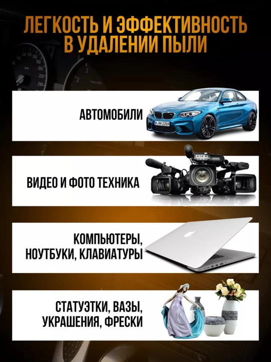 Детейлинг-щетка для салона автомобиля с мягким ворсом для бережной очистки