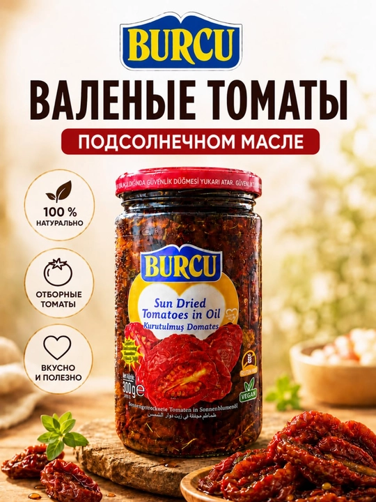 Томаты вяленые в подсолнечном масле - 