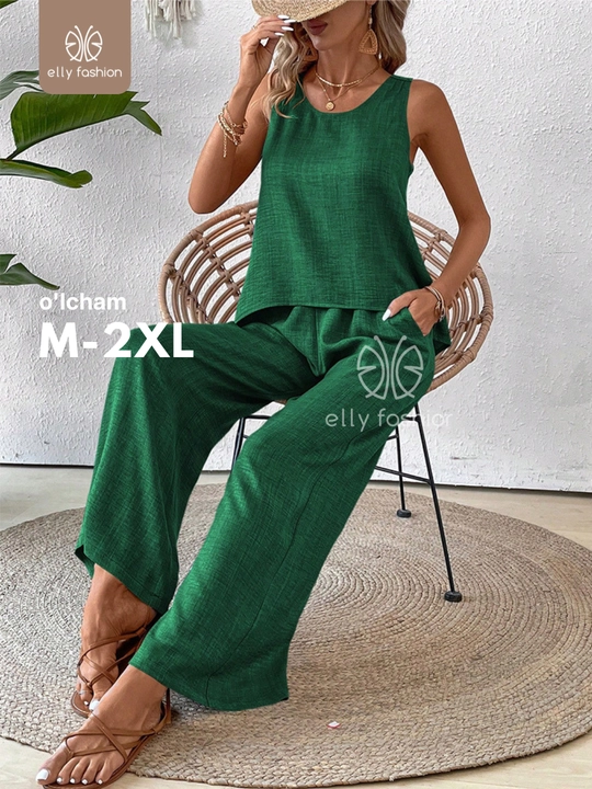 Ayollar yozgi kostyumi, kundalik erkin to‘plam - EllyFashion