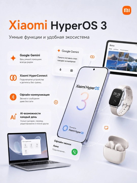 Смартфон Xiaomi 17T 12/256/512GB,экран AMOLED 1.5K, 6.59",