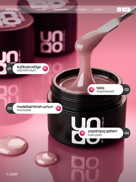 Моделирующий гель для наращивания, укрепления и выравнивания ногтей Builder Gel 