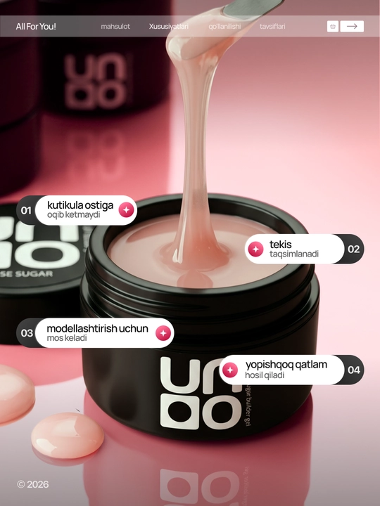 Моделирующий гель для наращивания, укрепления и выравнивания ногтей Builder Gel 