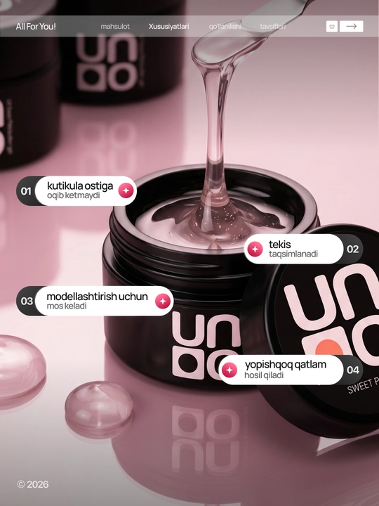 Моделирующий гель для наращивания, укрепления и выравнивания ногтей Builder Gel 
