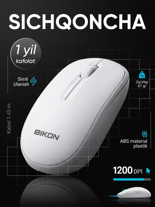 Simli klaviatura va sichqoncha BIKON