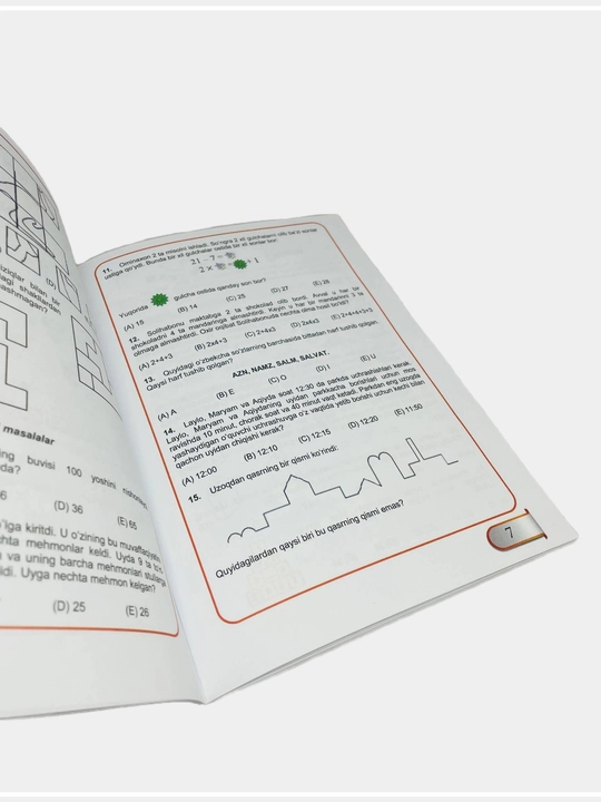 Mantiqiy matematikadan kenguru masalalar (1-2, 3-4 sinflar uchun)