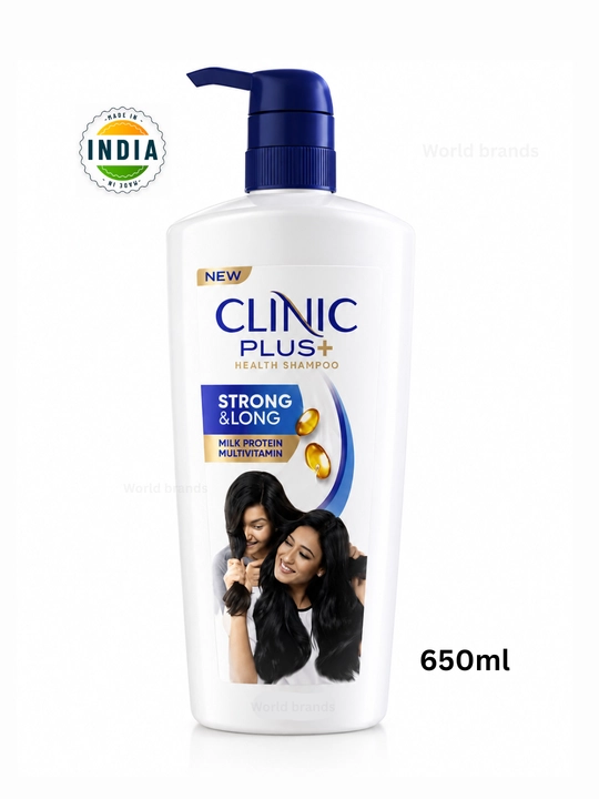Clinic Plus+ shampun, soch to‘kilishiga qarshi, sut oqsili va vitaminlar bilan - 
