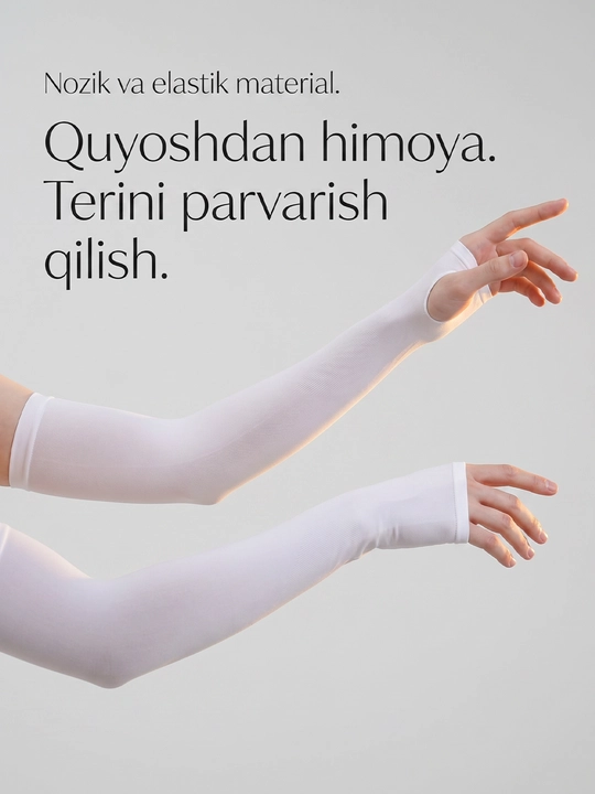 Quyoshdan va ultrabinafshadan himoya qiluvchi sport va kundalik narukavnik yenglari