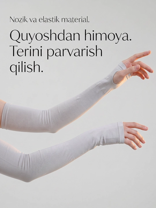 Quyoshdan va ultrabinafshadan himoya qiluvchi sport va kundalik narukavnik yenglari