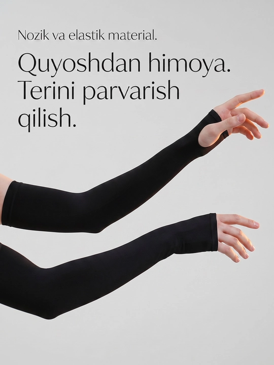 Quyoshdan va ultrabinafshadan himoya qiluvchi sport va kundalik narukavnik yenglari
