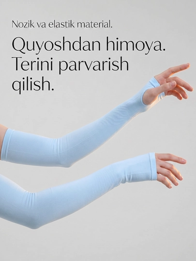 Quyoshdan va ultrabinafshadan himoya qiluvchi sport va kundalik narukavnik yenglari