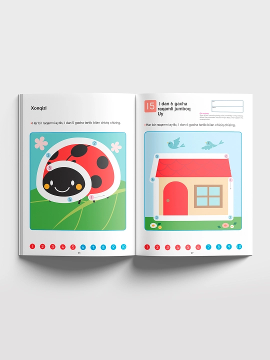 Kumon. Raqamlar 1–10