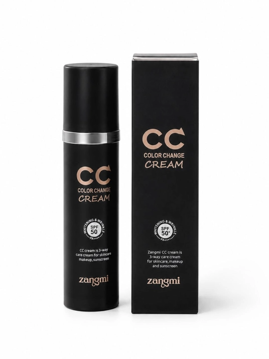 Zangmi CC krem, SPF50+ PA++++50ml, Tanal krem, Yuz rangiga moslashuvchan