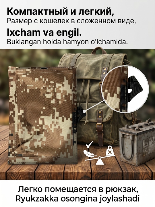 Quyosh paneli CL-670, 7 Вт/6 В Can charge any 5VUSB devices
