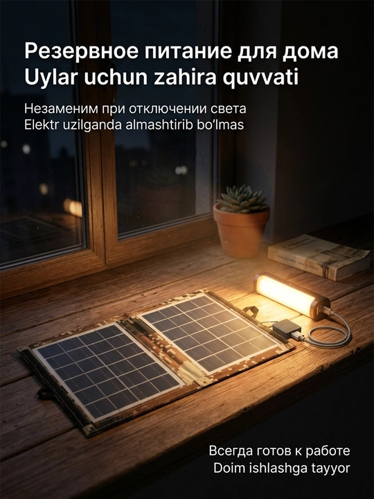 Quyosh paneli CL-670, 7 Вт/6 В Can charge any 5VUSB devices