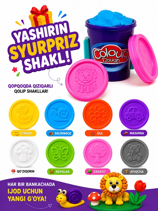 Пластилин в баночках для лепки Play-Doh, 4 шт, 8 шт, набор инструментов для лепки
