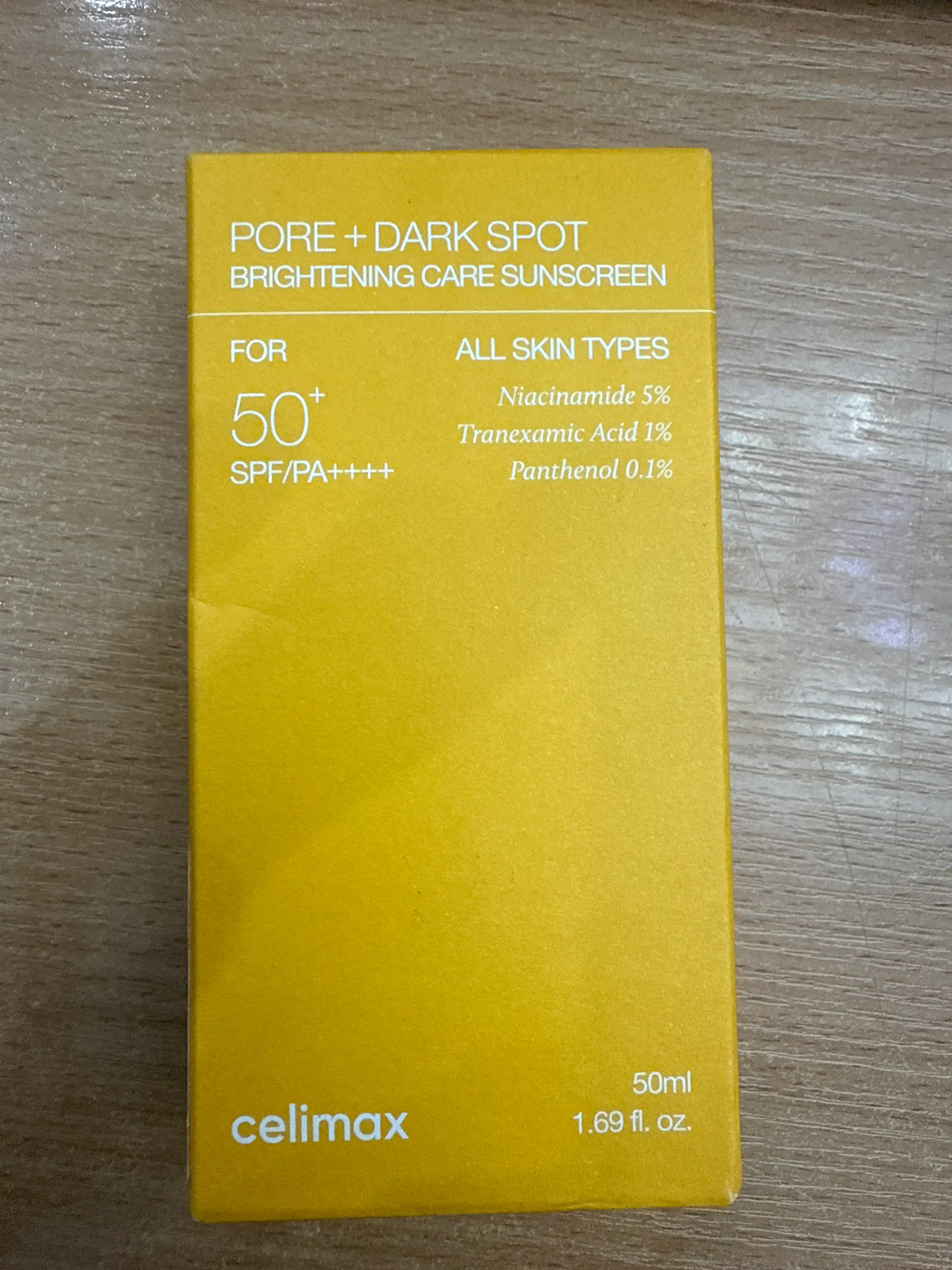CELIMAX Yuz uchun quyoshdan himoyalovchi krem Pore+Dark Spot Sunscreen SPF50+PA+++ 50ml