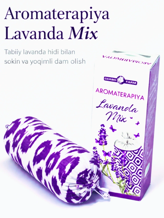Yostiq, aromaterapiya, aroma yostiq lavanda bilan “Lavanda Mix” - 