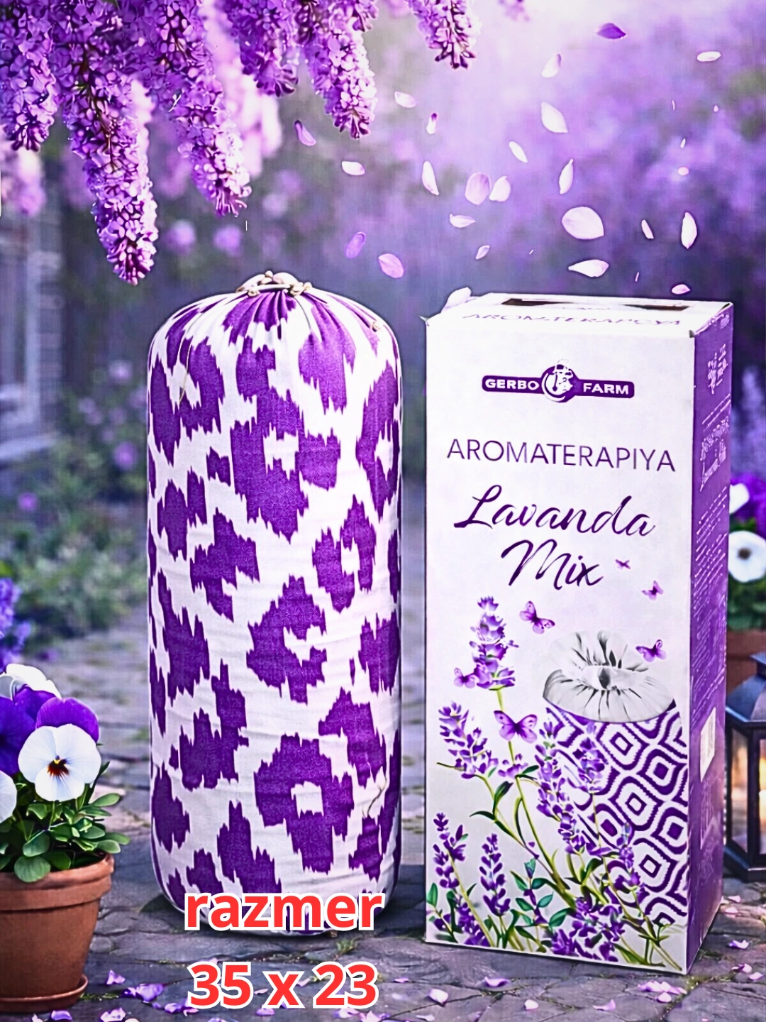 Yostiq, aromaterapiya, aroma yostiq lavanda bilan “Lavanda Mix”