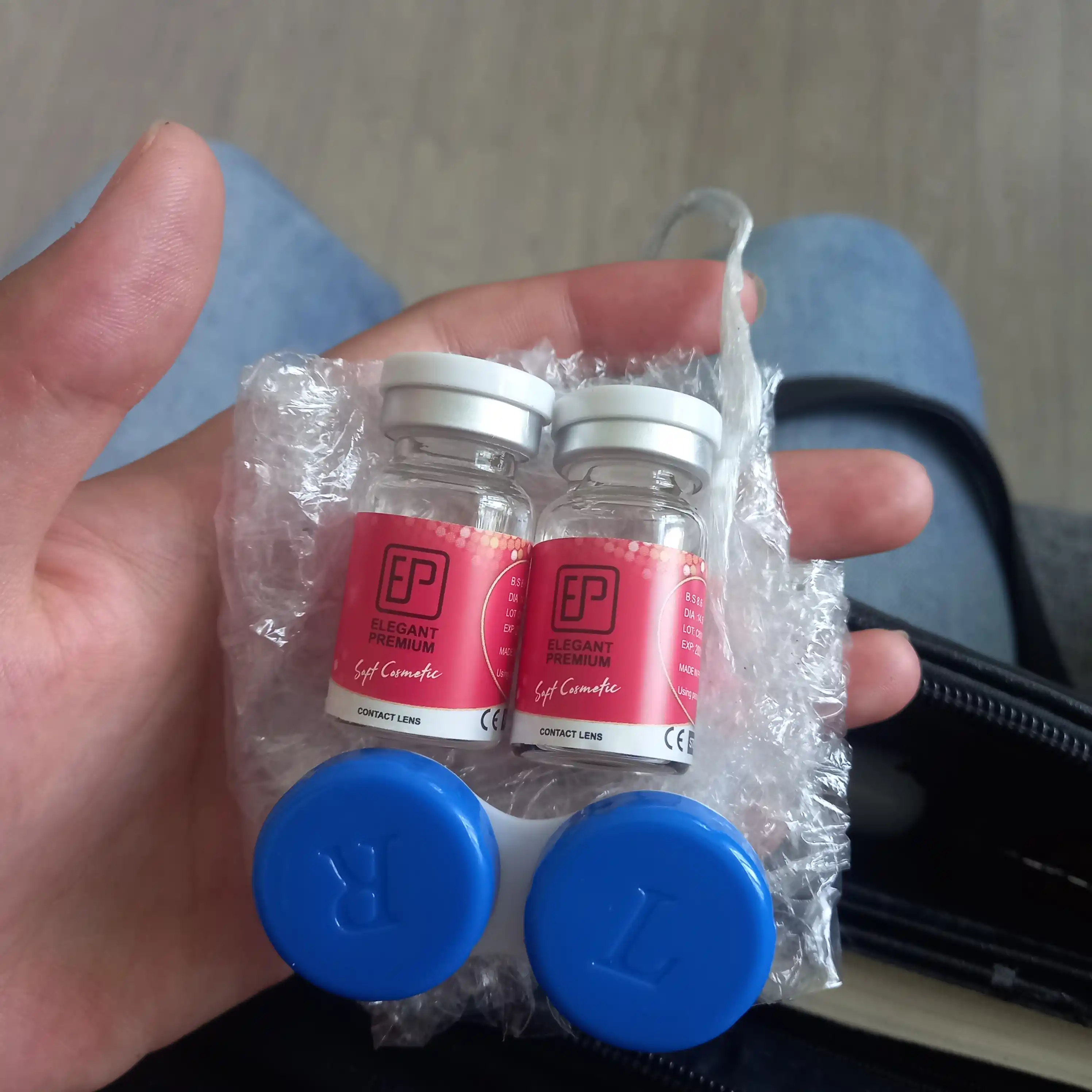 Rangli kosmetik kontakt linzalar, dioptriyasiz, dekorativ linzalar, 2 ta linza