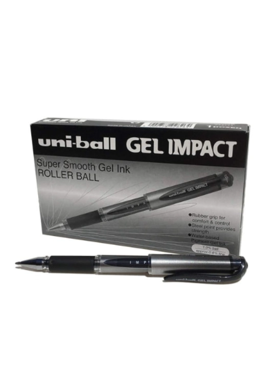 Ручка гелевая UNIBALL GEL IMPACT 1.0 UM-153S (EU) черная