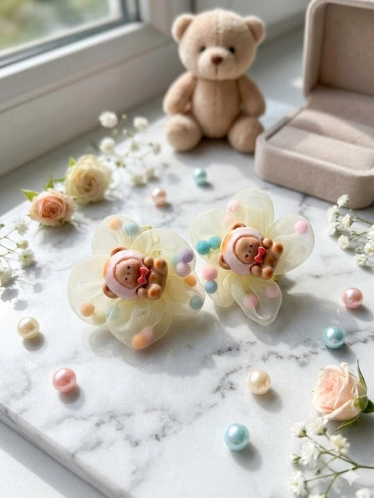 Детская заколка, заколка для девочки, заколка зажим, kawaii заколка, аксессуар для волос - 