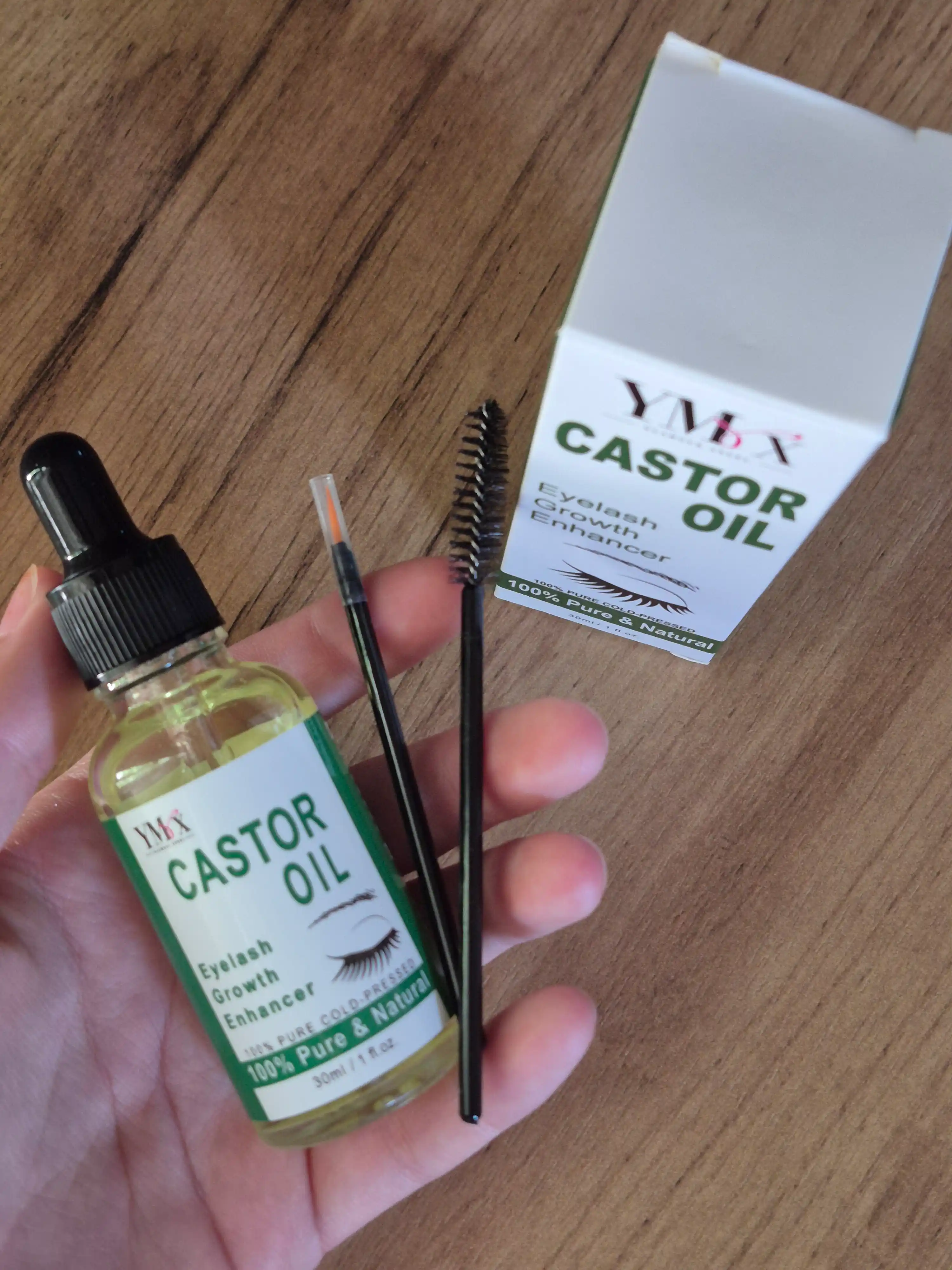 YMX kastor moyi 30 ml — kiprik va qosh uchun kastor yog‘i, qosh va kiprik parvarishi