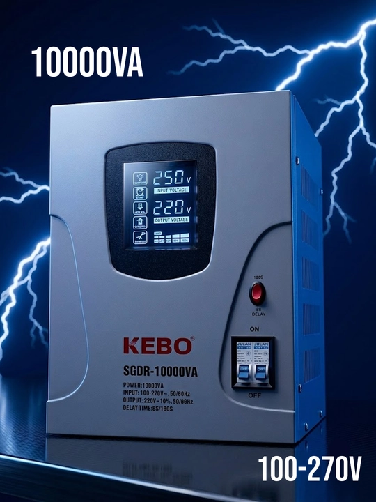Стабилизатор напряжения 10KVA релейный 100-270V KEBO - 