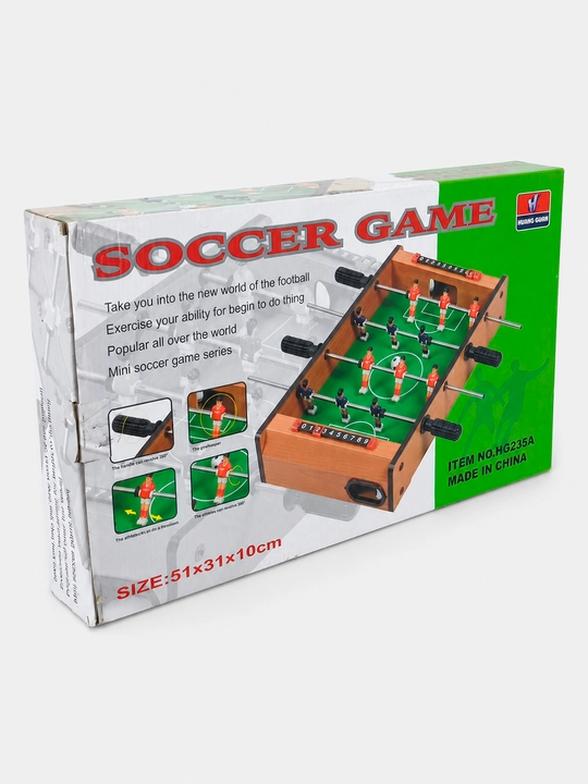 Stol usti futbol Soccer Game HG235A, yog'och uslub, 51 sm