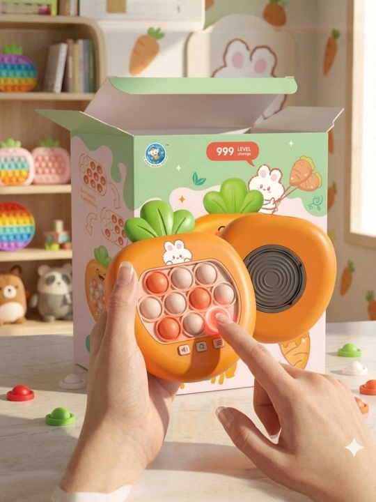 Smart Pop-it elektron o'yin konsoli, bolalar uchun interaktiv anti-stress o'yinchoq - 