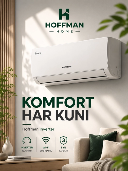 Кондиционер инверторный, HOFMANN, Compact Inverter 09/12/18/24 - 