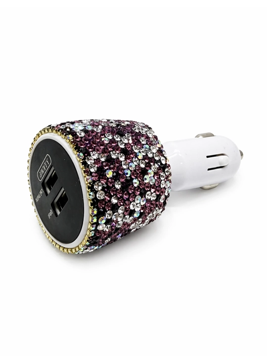 Avtomobil uchun USB zaryadlovchi adapter (prikurivatel orqali),tezkor zaryadlash, 2 portli