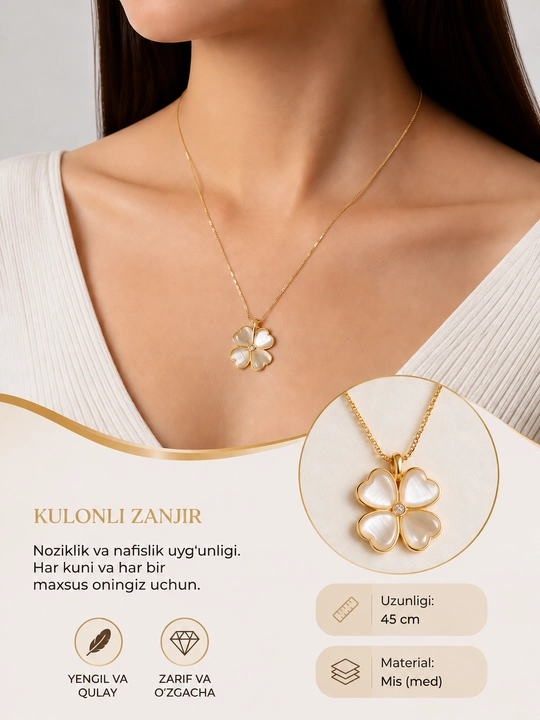 Ayollar zanjiri, Van Cleef zanjir, ranglari o'zgarmaydi va qoraymaydi - 