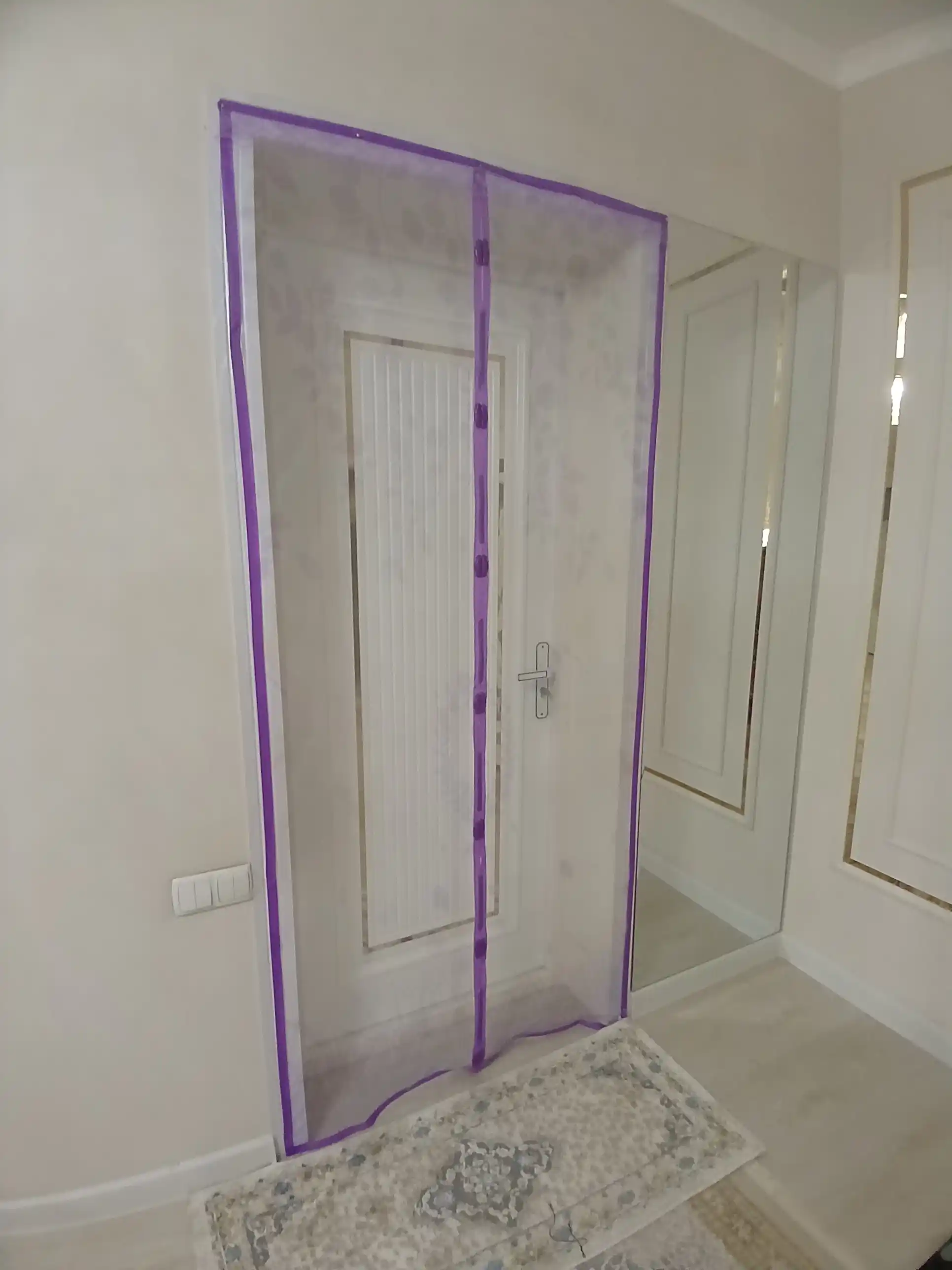 Chivin, pashsha va hasharotlardan himoyalovchi magnitli parda, eshik uchun chivin to‘ri, 120 * 210 sm
