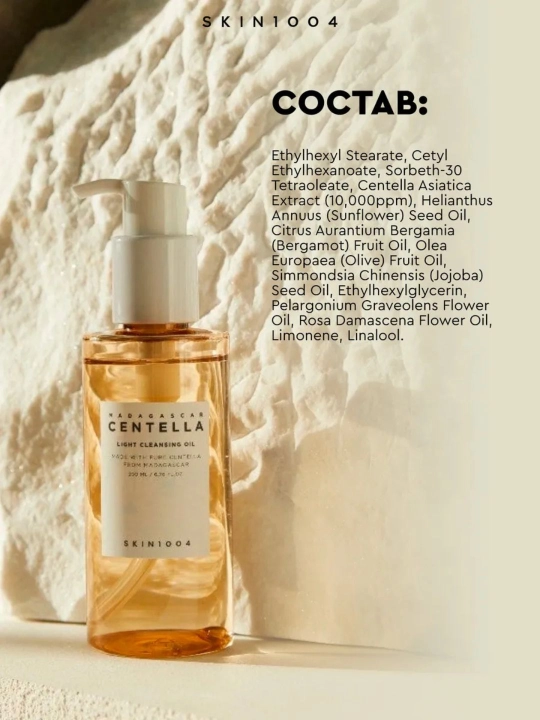 SKIN1004 Madagascar Centella Light Cleansing Oil gidrofil yog'i