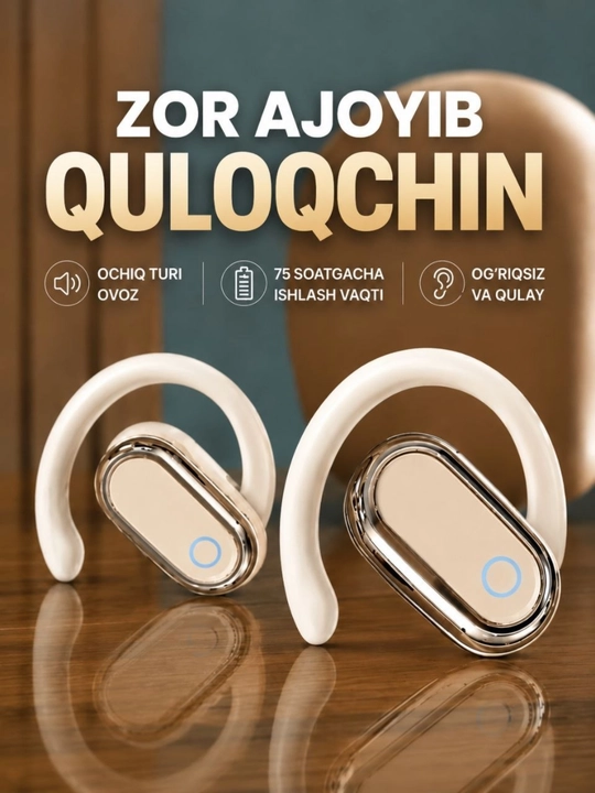 Simsiz quloqchin, shovqinni kamaytirish, qulay boshqaruv, tiniq ovoz, qulay dizayn - 