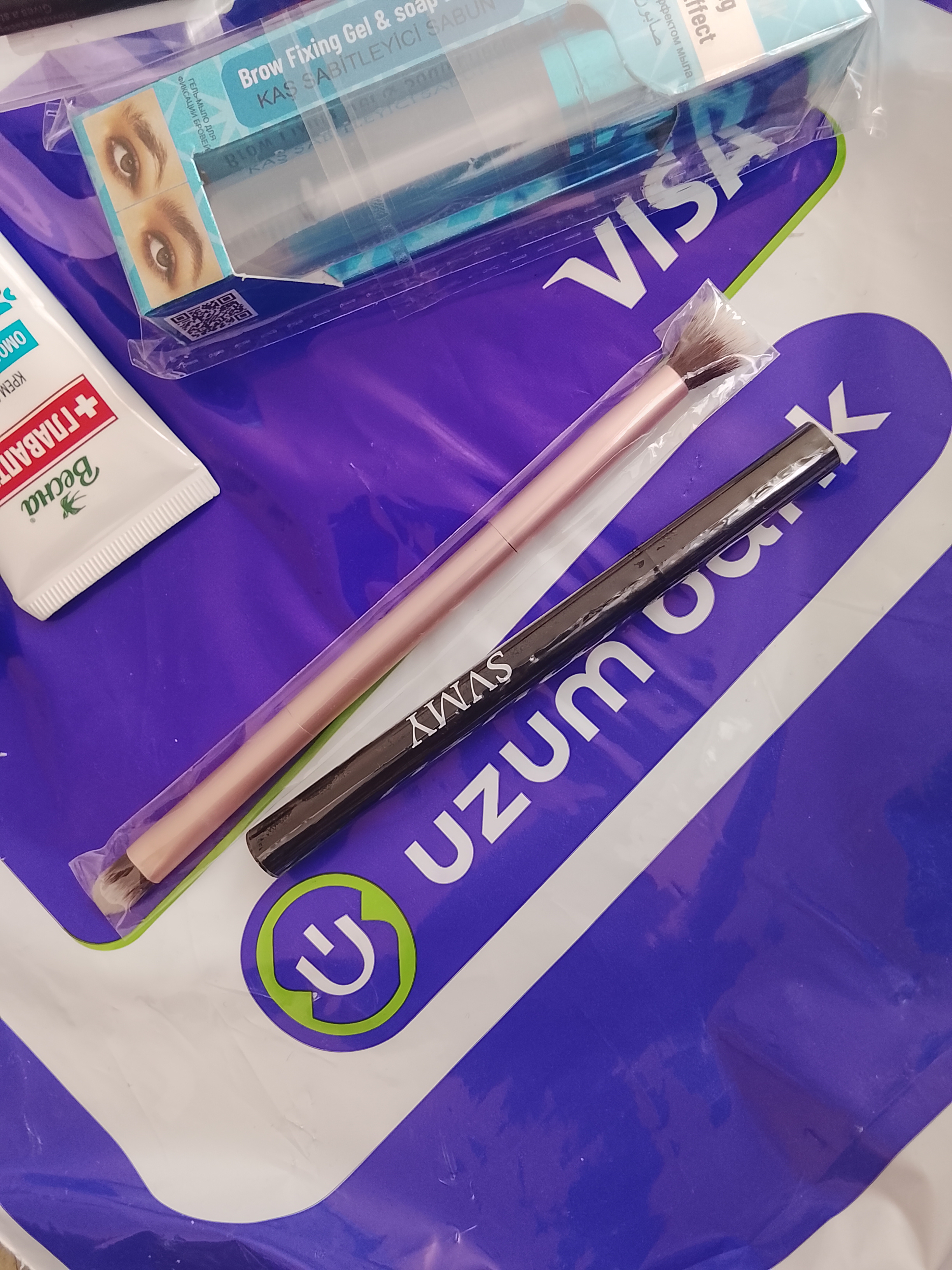 Kozlar uchun podvodka qalam SVMY, qora + sovg'a professional ko'z bo'yanish cho'tkasi