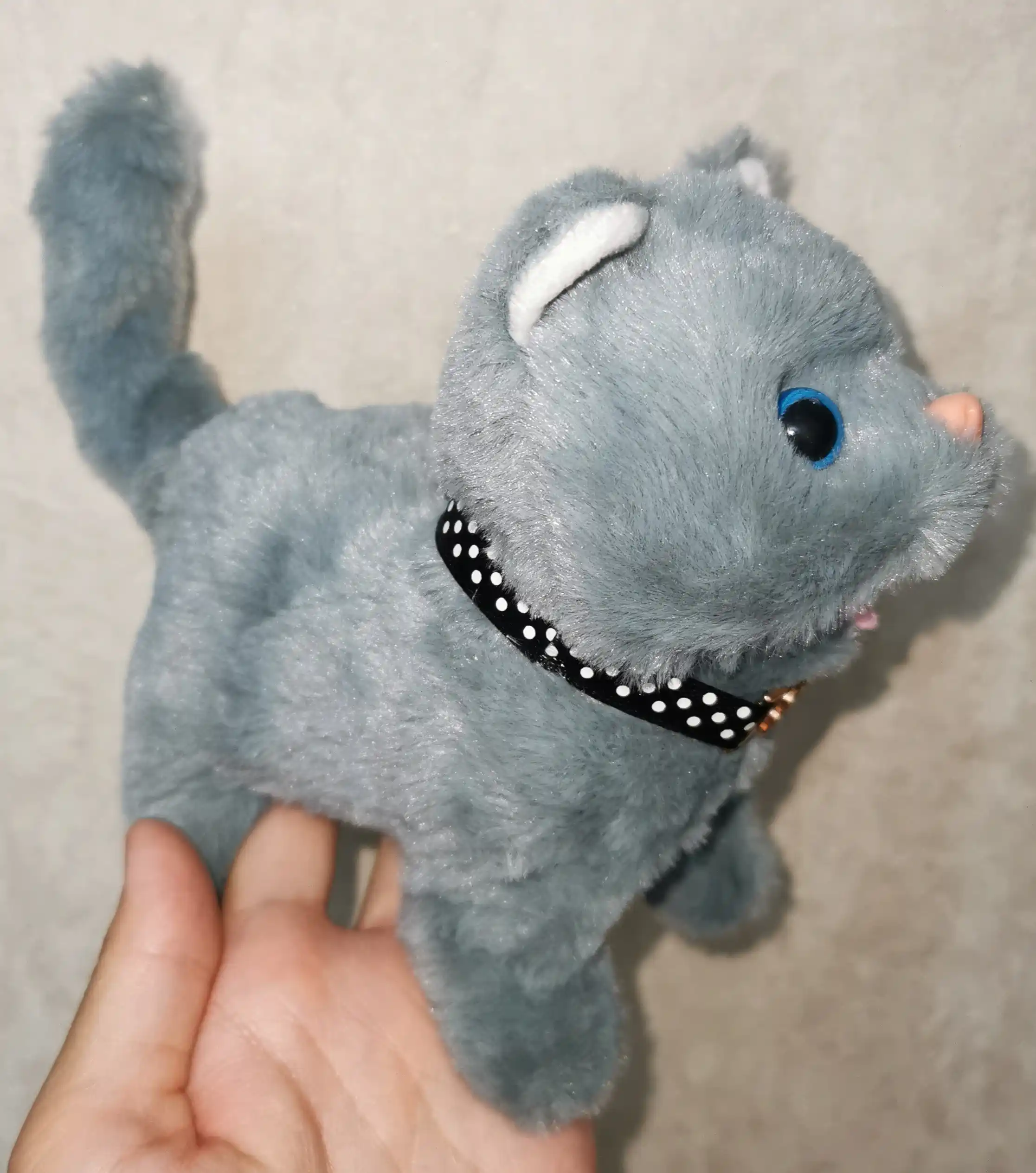 Котенок игрушка интерактивная, кошка робот, собачка робот, умный кот ходит, мяукает, лает