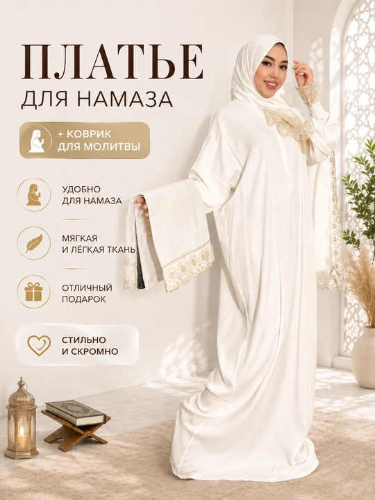 Платье для намаза + коврик для молитвы - 