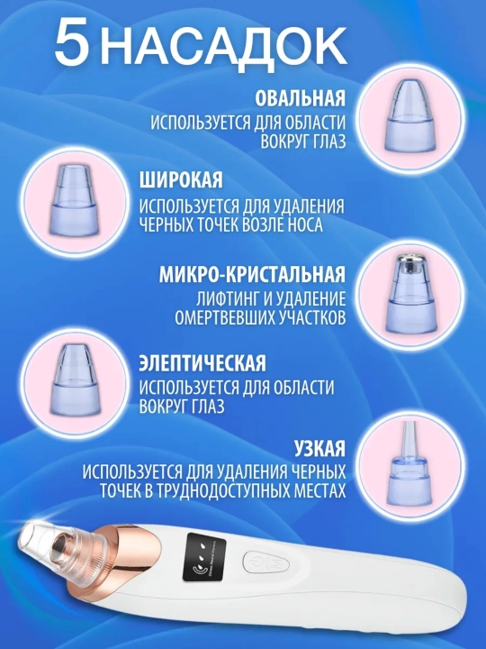 Вакуумный очиститель лица от черных точек
