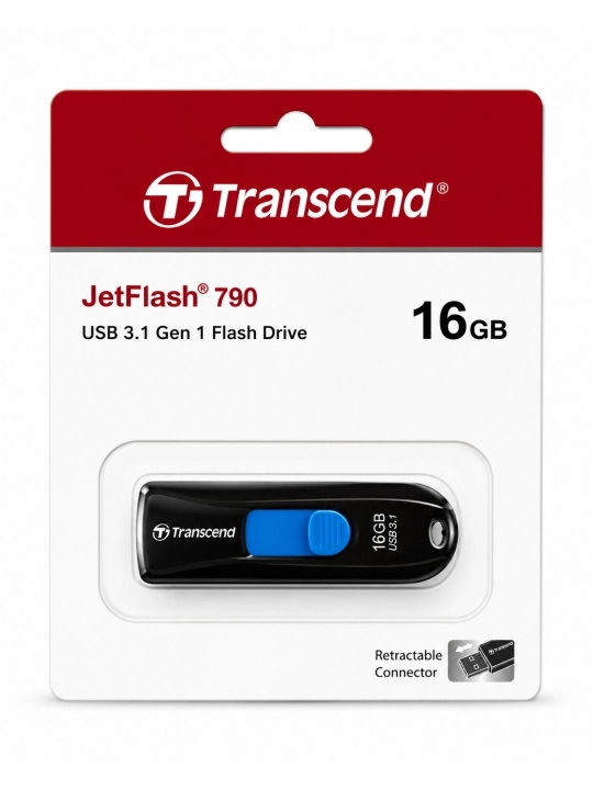USB-флешка Transcend, разъемы USB-A и USB-C, 8/16/32/64/128 ГБ